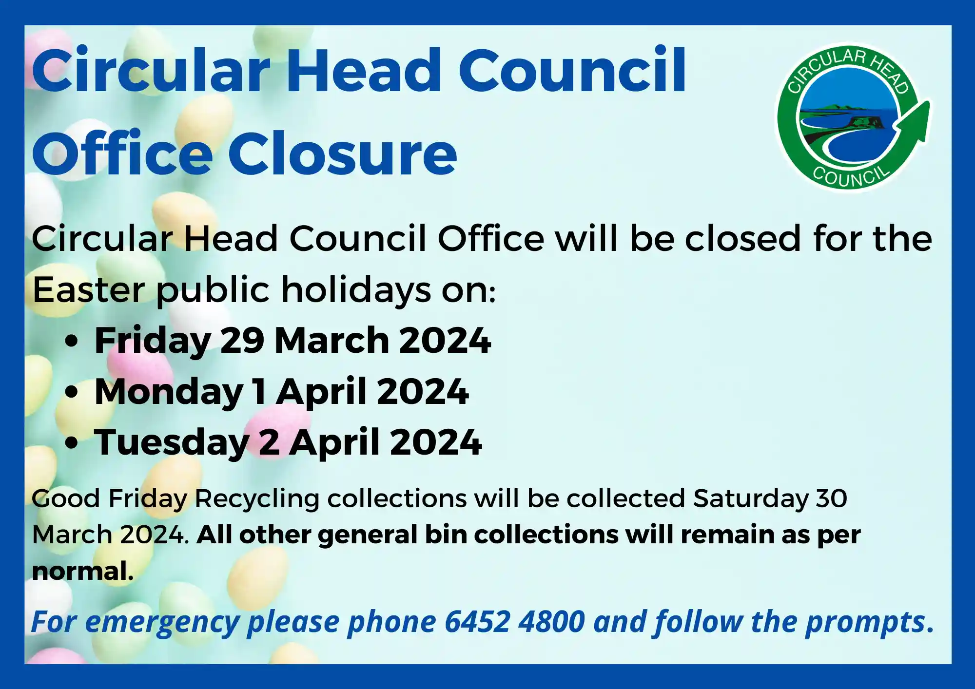 Easter 2024 Office Closure Notice